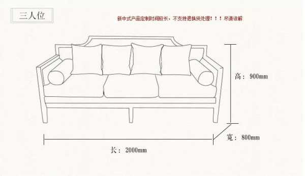 三人沙发尺寸图（三人沙发尺寸平面图）