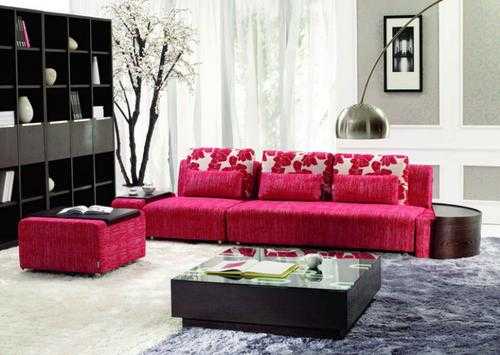 玫红色沙发家装图（玫红色沙发和什么颜色搭配最好看）