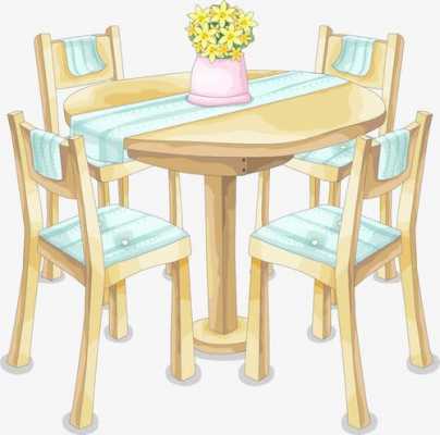 餐桌椅子图片（餐桌椅子图片大全卡通画）