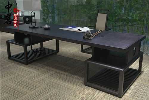 办公桌是黑色好不好？黑色新中式办公桌