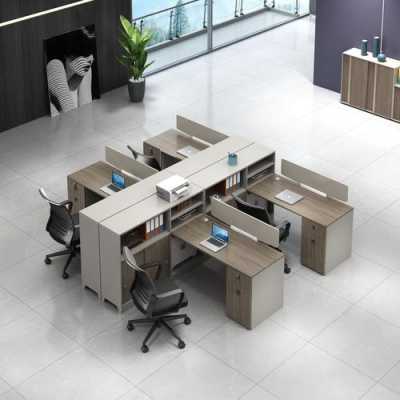 正方形办公室怎么摆放4人办公桌？（四人办公桌）