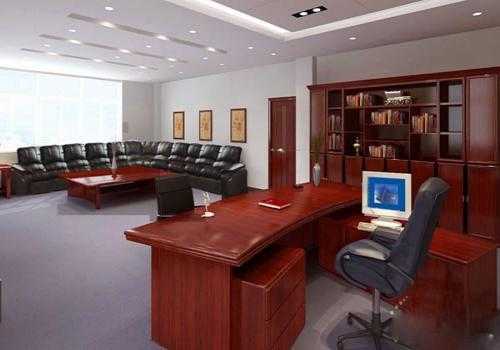 这样的办公室，领导办公桌如何摆放，总共四张桌子？（老板办公室摆放）