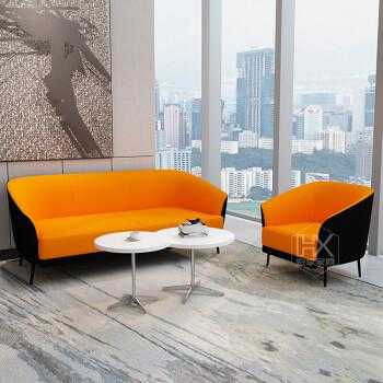 办公室用橙色的沙发好不好？（沙发图片办公室）